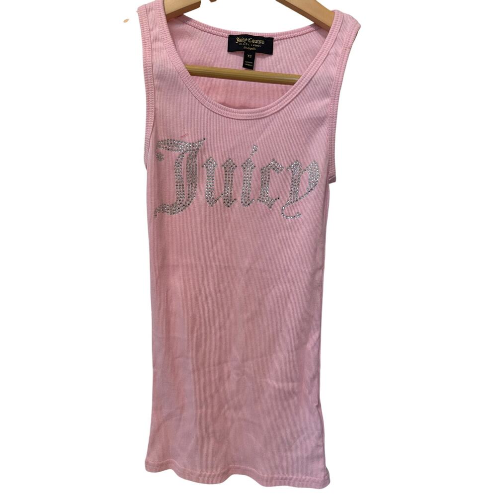 Juicy Couture Pink Tank Top Women's Size XS Ribbed Tank NEW Y2K 90s Bratz Barbie